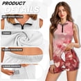 thumbnail image 6 of Uorisanigo Artistic Heart Golf Dresses for Women Soft Breathable Womens Sleeveless Golf Tennis Dresses Fashion Outing Wear with Inner Shorts＆Pockets 2 Pieces, 6 of 7