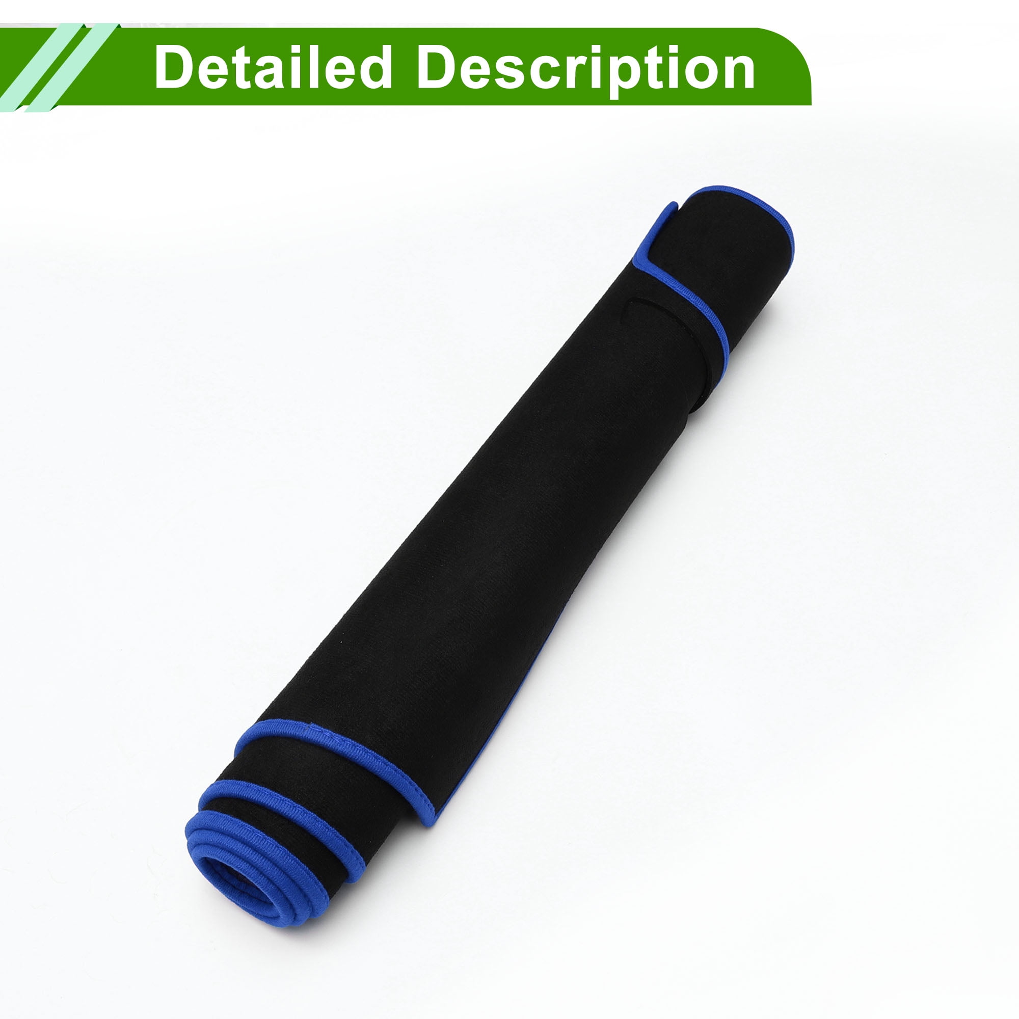Unique Bargains Dashboard Cover for Hyundai Santa Fe Sport 2013-2018 Non-Slip Front Dash Cover Mat Pat Polyester Silicone Blue