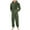 Army Green, variant on Augper Men's Warm Fleece One Piece Hooded Footed Zipper Pajamas Set, Soft Adult Onesie Footie Hood Winter
