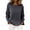 Dark Gray, variant on Crochet Top, Yigetop Women's Mesh Long Sleeve Tops Boat Neck See Through Sweater Crochet Knit Tops Sheer Tops for Women White L