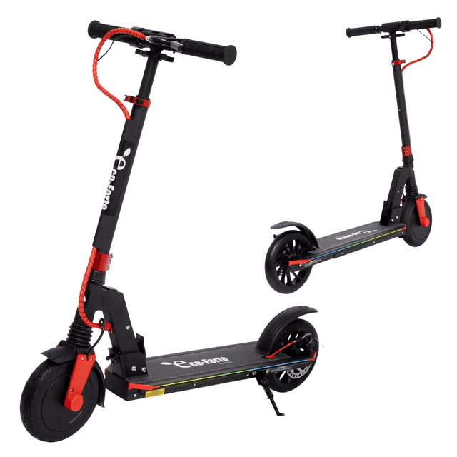 Scooter Patín Eléctrico Infantil AEIOU Eco-Forte Plegable 180w 24v 15km/h Negro