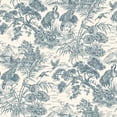 thumbnail image 2 of Navy Cream Majestic Crane Tropical Wallpaper, 2 of 4