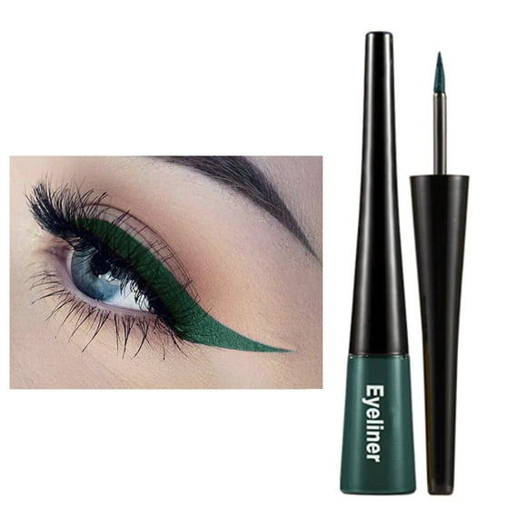 Liquid Eyeliner Color Eyeliner Liquid Pen Female Is Not Easy to Thin Head Red Eyeliner Beginner Makeup Waterproof Formula Eyeliner Makeup 4Ml