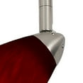 thumbnail image 2 of Hand Blown Glass Shade Track Light Head with Metal Frame, Red and Silver- Saltoro Sherpi, 2 of 5