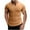 Orange, variant on Mens Muscle Slim T Shirts Summer V Neck Gym Shirt Casual Cotton Workout Athletic Longline Tees