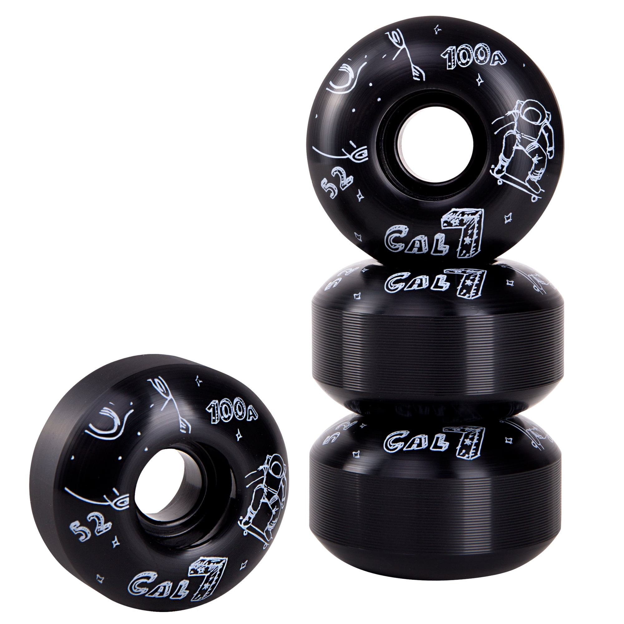 Cal 7 Bearings Cal 7 52mm Graphic Skateboard Wheels 