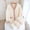 White, variant on Women's Long Sleeve Pajama Set with Pocket Top and Elastic Waist Pants for Home