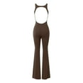 thumbnail image 4 of SRZYMJ Women's Romper Women's Tight Yoga Dress Jumpsuit for Dance Sports Fitness with Lift and Belly Control, 4 of 6