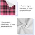 thumbnail image 4 of Dreamtimes 3 PCS Towel Vintage Pink and Black Plaid Cotton Bath Towel Set (1 Bath Towel, 1 Hand Towel, 1 Washcloth) for Bathroom, Super Soft and Quick Dry Towels, 4 of 7