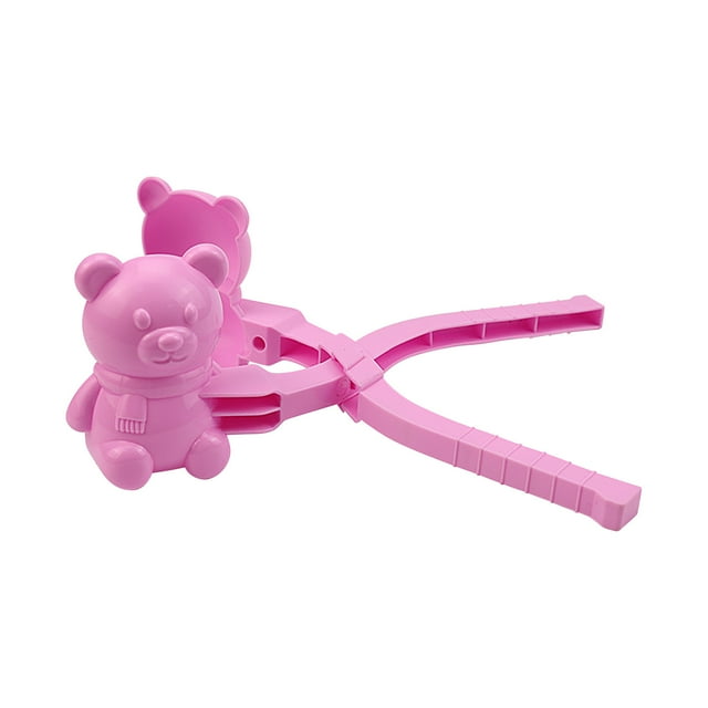 PVCS Moule à Neige Ours Mignon Pince en Forme d'Animal Outil de Sable de Neige Hiver Enfants