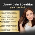 thumbnail image 6 of (2 pack) Herbishh Light Brown Hair Color Shampoo for Gray Hair, Permanent Color for Men & Women, 3-in-1 Color+Shampoo+Conditioner, 500ml – Buy 1 Get 1 Free, 6 of 8