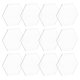 thumbnail image 1 of 12 láminas de acrílico transparente de 3,4 x 3,9 pulgadas y 3 mm de grosor para decoración de mesas de boda, posavasos y otros proyectos de bricolaje., 1 of 7