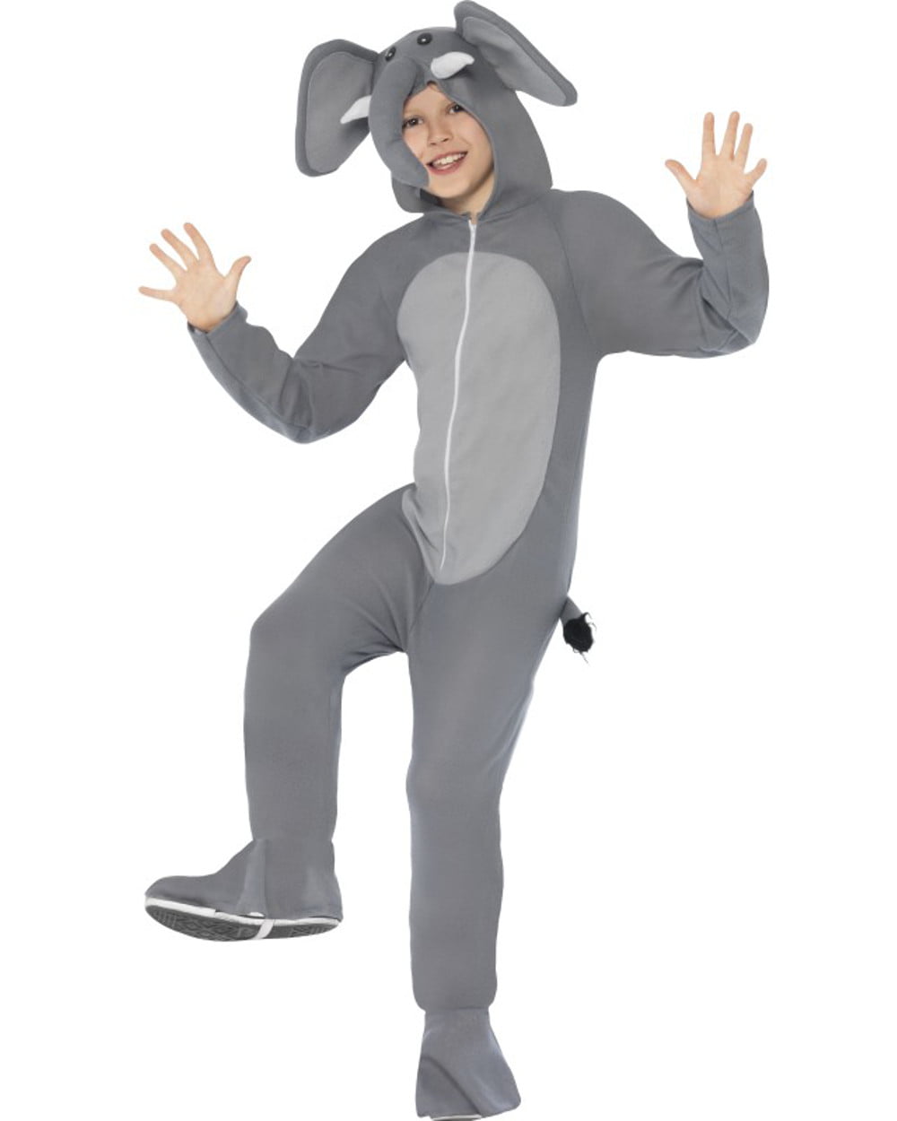 Adult's Elephant Costume Zoo Animal Fancy Dress Ladies Mens Funny Outfit 