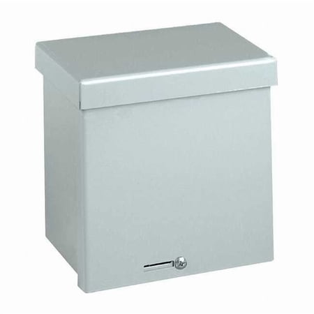 Padlockable Hasp Electrical Enclosures 10 in H 4 in D 10 in W 3R Steel RSC101004GNK