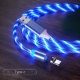 thumbnail image 4 of Magnetic Charging Cable Streamer Fast Charging Cable Lighting Micro USB Cable LED Magnet Charger Type-C Cable, 4 of 5