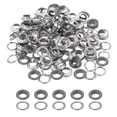 thumbnail image 1 of Uxcell 110 Pcs Ojetes con arandelas Kit de ojetes 3/8" Gris, 1 of 7