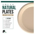 thumbnail image 4 of Chen xin 9 Inch Compostable Paper Plates - Eco-Conscious Disposable Plates Made of Bagasse or Sugarcane Fiber - Microwave, Refrigerator-Safe - Heavy Duty Paper Plates for Dinner - Case of 500, 4 of 7