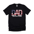 thumbnail image 2 of Patriotic Flag Dad Shirt for Men Funny Man Myth Legend T-Shirt for Dad Black Shirt Adult X-Large, 2 of 5