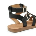 thumbnail image 5 of **Dream Pairs Women’s Gladiator Sandals – Strappy Flat Sandals with Adjustable Straps & Cushioned Footbed, 5 of 8