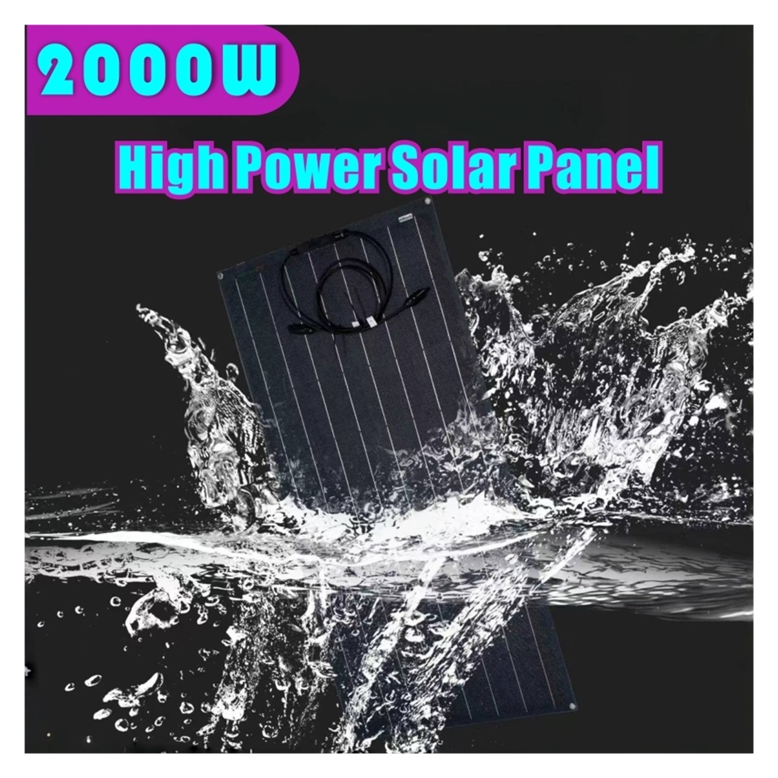 Folding solar panels Portable Solar Panel 1000W 2000W Suitable For Outdoor Mobile Power Supply Solar charger