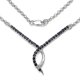 thumbnail image 1 of 1.09 Carat Genuine Black Sapphire .925 Sterling Silver Pendant QJ Model, 1 of 1