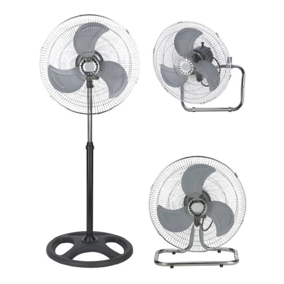 Ventilador 3 en 1 Vitasense aluminio 18 pulgadas de píe / pedestal, mesa o pared