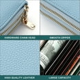 thumbnail image 3 of Cartera para tarjetas de crédito Apuakthei, tarjetero con cremallera para hombres y mujeres, bloqueo RFID, llavero, tamaño compacto, 3 of 6