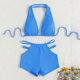 thumbnail image 4 of Trajes de baño para mujer, moda casual para mujer, color sólido, estilo cuello, traje de baño, bikini, traje de baño para mujer, trajes de baño para mujer, traje de baño para mujer, trajes de baño de, 4 of 6