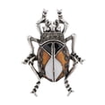 thumbnail image 3 of Realistic Brooches Rhinests Enamel Beetle Lapel Pin Badge Corsages, 3 of 8