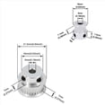 thumbnail image 4 of Juego de 4 Uds. de Rueda Síncrona , 20 y 30 Dientes, Polea de Distribución de Aluminio de 5Mm de Diámetro Interior con Correa de 200Mm de Longitud y (20-30T-5B-6), 4 of 7