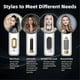 thumbnail image 2 of 5 In 1 Hair Styler,hot Air Brush Hair Dryer,straighteners Wrapper (white Gold), 2 of 4