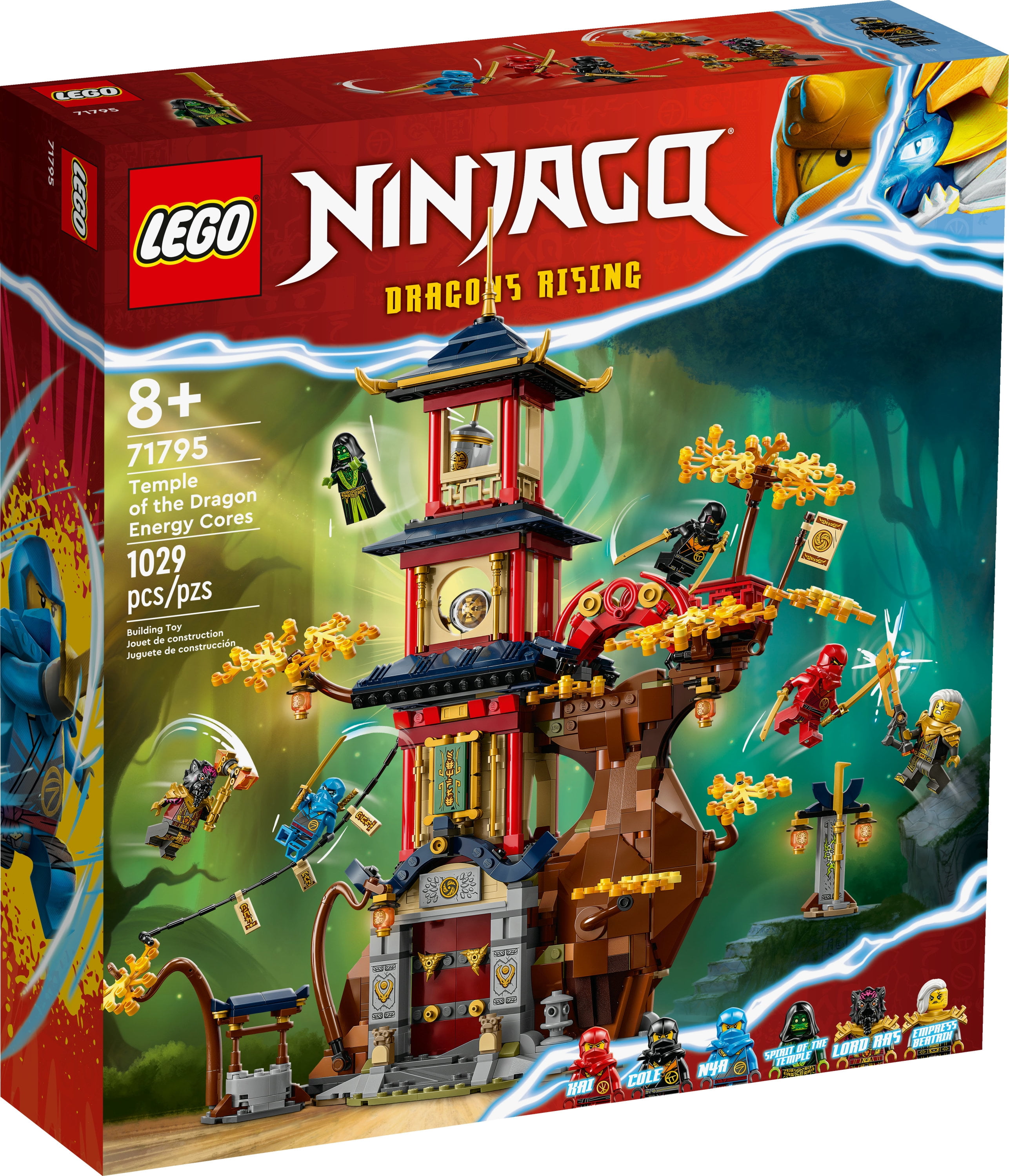 LEGO NINJAGO Temple of the Dragon Energy Cores 71795, Building Toy