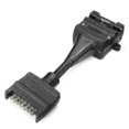 thumbnail image 1 of Convertidor adaptador de enchufe plano de 7 pines a conector plano hembra de 12 pines para camión, furgoneta y remolque-AM, 1 of 1