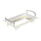 thumbnail image 1 of Bandeja rectangular para servir, frutero, bandeja para mostrador de cocina, elegante para servir para comedor, dormitorio, baño, pastel, maquillaje Plata, 1 of 9