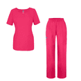 thumbnail image 2 of Adar Universal Women's Scrub Set - V-neck Scrub Top and Elastic Pull-On Scrub Pants, 2 of 8