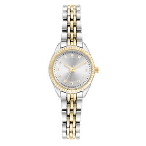 Time and Tru Women's Two-Tone Metal Bracelet Watch