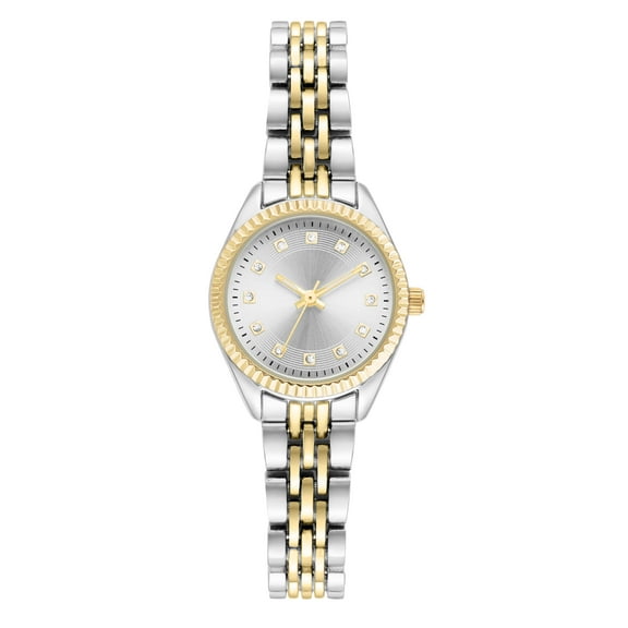 Time and Tru Two-Tone Metal Bracelet Women's Watch