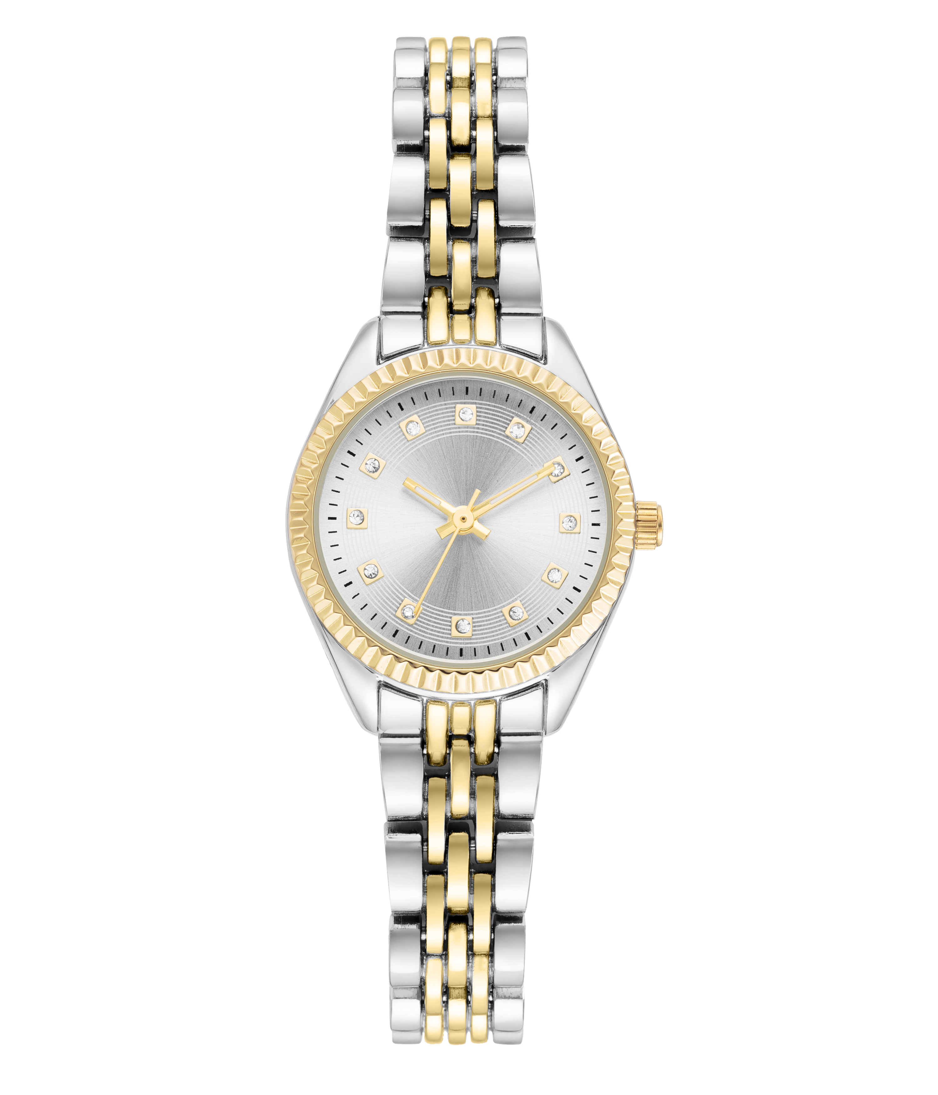 Time and Tru Two-Tone Metal Bracelet Women's Watch