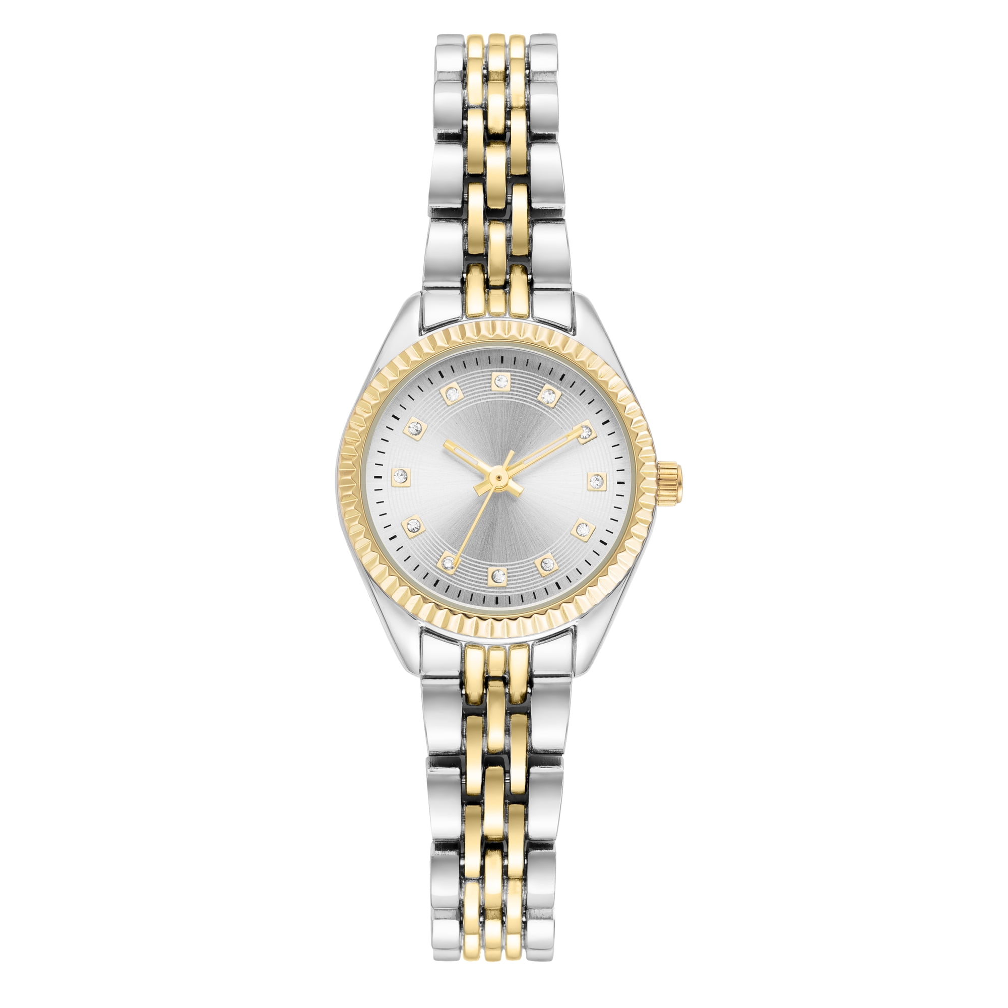 Time and Tru Two-Tone Metal Bracelet Women's Watch