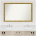 thumbnail image 4 of Amanti Art Custom Framed Wall and Bathroom Mirror (32.25 x 49.25 in.), Angled Gold Frame, 4 of 7