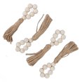 thumbnail image 1 of Anillos de Servilletas de Cuentas de Madera, Elegantes Anillos de Soporte de Servilletas de Mesa Hecha A Mano Para Granja, 1 of 7