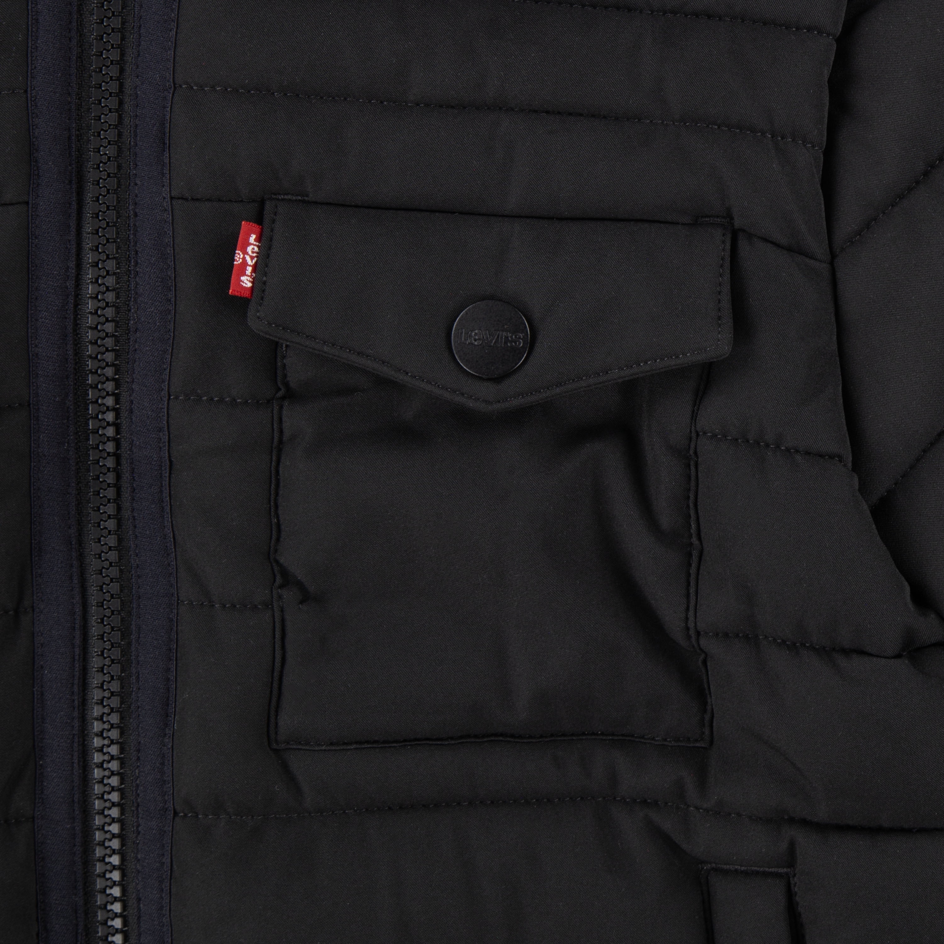 Levi's Boys' Heavyweight Puffer Jacket with Hood, Sizes 4-7