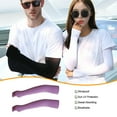 thumbnail image 3 of Naiovety Brazo Sol Protección Ocultar Guardia transpirable Ropa deportiva Deportes al aire libre Mangas de fitness para correr Pesca Ciclismo Ciclismo violeta Naiovety OD021038-01, 3 of 6
