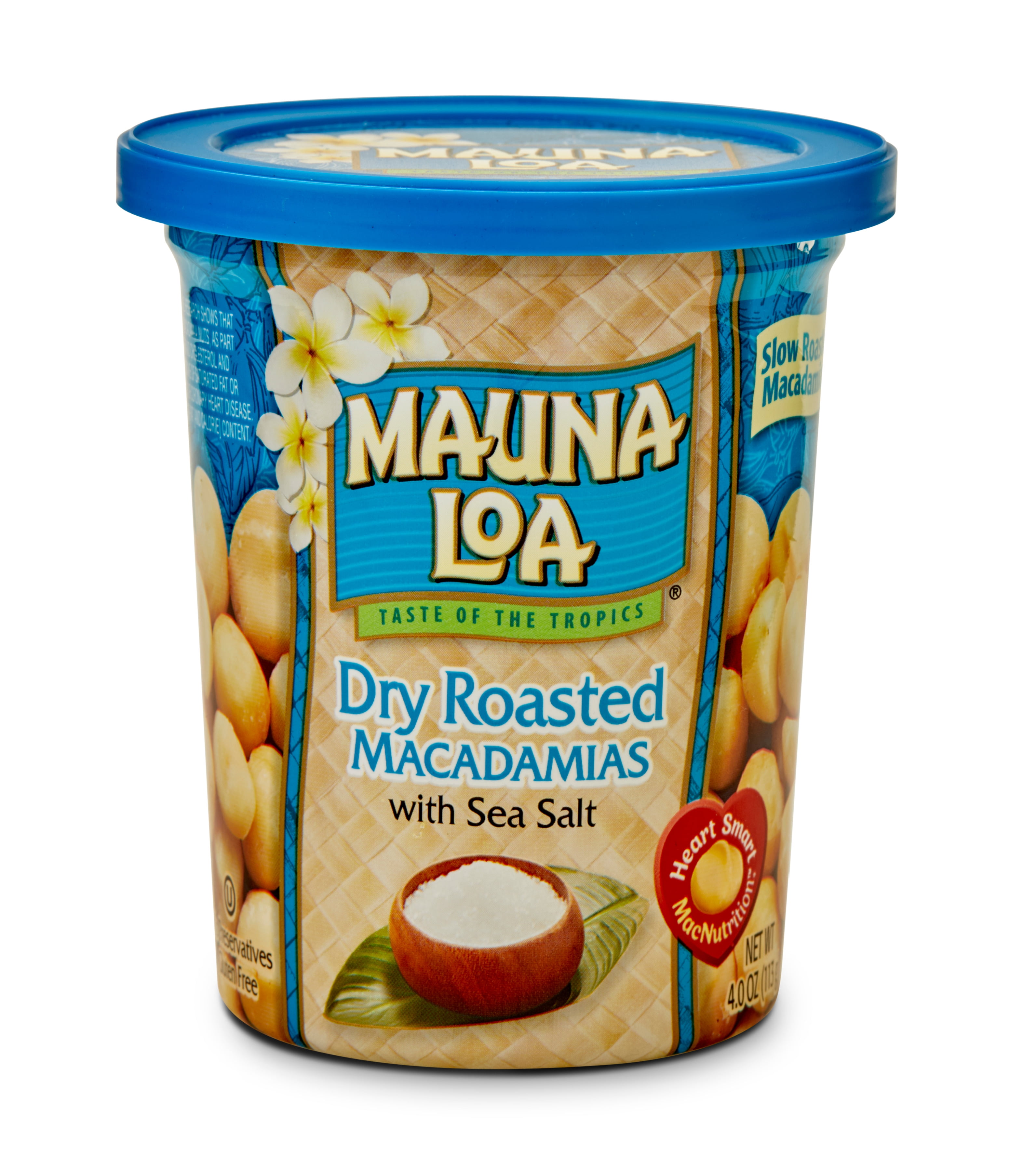 Mauna Loa Dry Roasted Macadamias with Sea Salt, 4 oz. Can