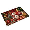 thumbnail image 3 of Lunxisen 3 Pcs Christmas Kitchen Rug and Mat Set Winter Welcome Absorbent Anti Fatigue Winter Bathroom Mat Non Slip Washable Rug for Xmas Party Decor, 3 of 7