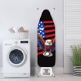 thumbnail image 3 of HELLHERO Elastic Edge Ironing Board Covets Easy to Install Replacement Polyester Fabric 15x54 Inch, Eagle Stars Stripes, 3 of 5