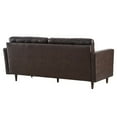 thumbnail image 4 of Sofa Couch, Brown, Leather, Mid Century Living Lounge Cafe Lobby Hospitality Restaurant, Modern Contemporary HB34402, 4 of 9
