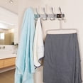 thumbnail image 3 of Durable Wall Coat Hanger, Anti-Tear & Anti-Sliding, Wall Mounted Rack For Towels, Robes, Mud Room, Bathroom Passages (2 Pack), 3 of 6