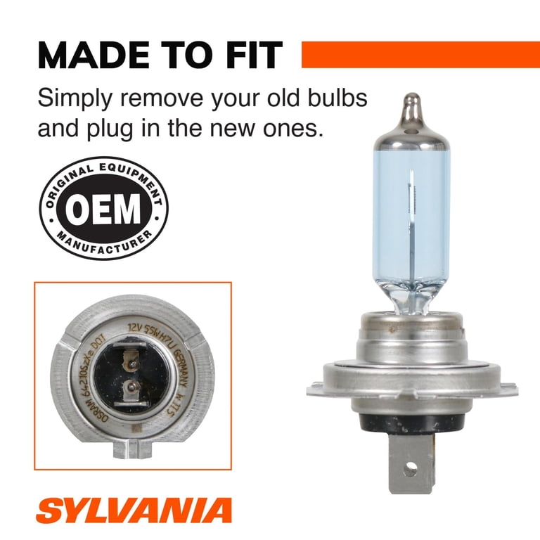 Sylvania, Headlight Bulb, H7 SilverStar zXe Gold, Pack of 2