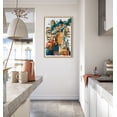 thumbnail image 7 of Kate and Laurel Sylvie Meteora Framed Canvas Wall Art by Leah Nadeau, 23x33 Natural, Decorative Abstract Modern Art for Wall, 7 of 7